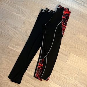 Bundle- STARTER TIGHTS is XLG and Red & Black tights as L) fit more like a Med